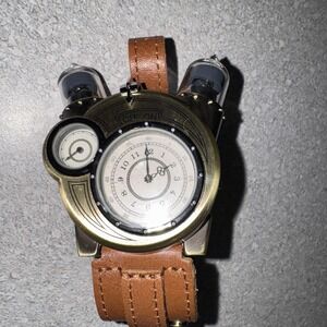 Brand New Thinkgeek TESLA WATCH Steampunk  Leather band